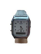 CASIO Unisex Analog Digital Retro White Dial Original Rare