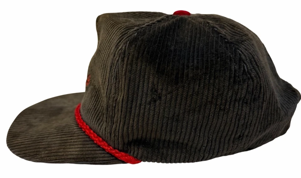 Sombrero vintage de pana de los años 80 "Golf Utah" con correa de cuero de Imperial Headwear Foto 3 de 4