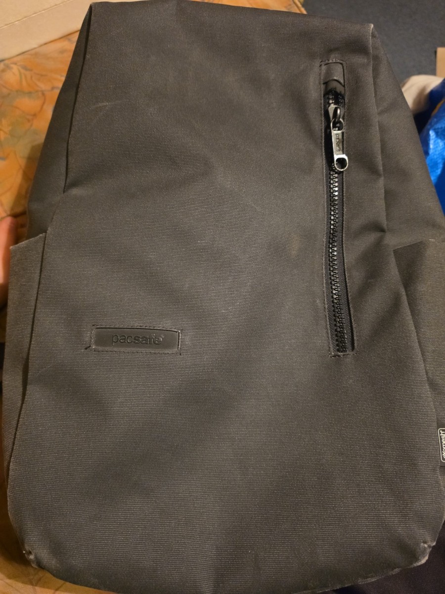 Pacsafe Intasafe Backpack Anti-Theft 20L Laptop Backpack (Black)