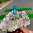 200G Rare!! Natural beautiful Aquamarine with Mica Crystal Specimen Rough — photo 2
