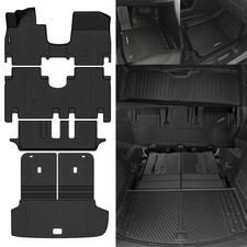 Naibeve Floor Mats for 2026 Hyundai Ioniq 9 7 Seats with 2nd-Row Bench Seat- ...