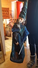MERLIN MARIONETTE MIT ZAUBERSTAB. FADENPUPPE MIT M&Auml;NGELN