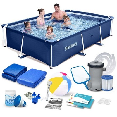 Rahmen-Gartenpool 259x170x61 cm 15-in-1-Set Bestway 56403N
