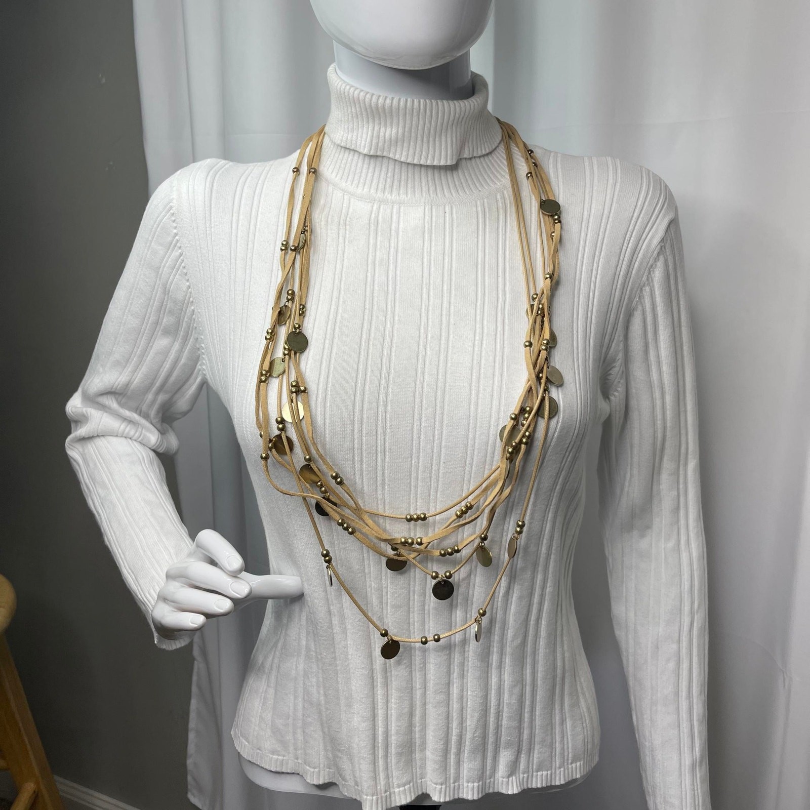 Plunder statement necklace signed costume jewelry… - image 6