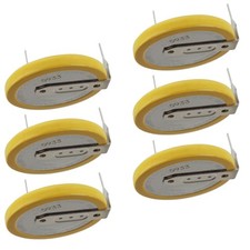 6x CR-2032/HSN 3V Lithium Coin Battery Horz 2 Pins CMOS RTC