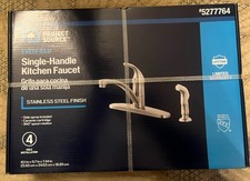 Single-Handle Kitchen Faucet with Side Spray Project Source Everfeild 5277764