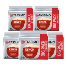Tassimo Coffee Pods Kenco Americano Smooth 5 x 24 Drinks (Total 120 Drinks)