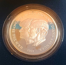 Royal Mint 1981 Silver Proof Coin Prince of Wales & Diana Marriage Box COA