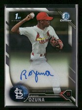 Raffy Ozuna 2016 Bowman Chrome Prospects Autographs #BCAP-RO Cardinals Auto