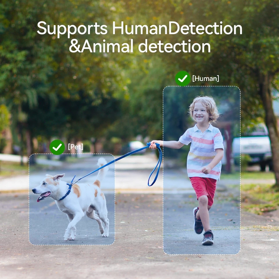 4MP Solar&Battery Wireless Security Camera System WiFi Outdoor Home 12'' Monitor - Image 4 of 4