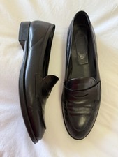 Tod’s | Women 40 US 10 | Black Leather Penny Loafers Comfortable Slip On Preppy