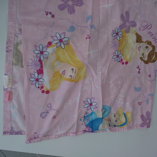 Vintage Disney Princesses Twin Flat Sheet Pink Belle Cinderella Multi Color - Picture 10 of 12