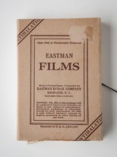 RARE Kodak 12 Sheets 2-1/2x3-1/2" Super-XX Panchromatic B/W Film Sealed Exp 1943