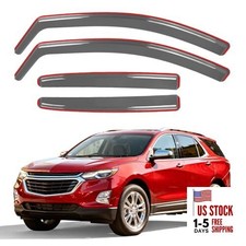 in-Channel Window Rain Guards for All 2018-2025 Chevy Equinox Light Smoked