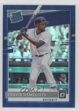 2020 Panini Donruss Optic FOTL Blue Pandora Prizm 81/99 Travis Demeritte #65 k6j