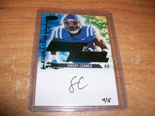 2022 Sage High Series Green Level Football Snoop Conner Rookie Auto Card 4/5