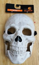 Skeleton Mask Skull Hinged Jaw Halloween Costume Party Scary Cosplay White Bones