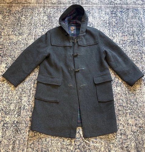 GLOVERALL Duffle Coat England Made Men's Size 48 Charcoal Gray - product listing photo