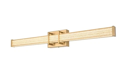 Living District Ivaan 31" Led Wall Sconce in Satin Gold - Picture 3 of 9