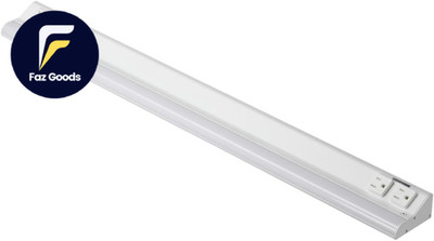 40-Inch LED Courant Undercabinet Light with Two Receptacles 5CCT White Finish