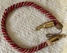 2 PIECE STANCHIONS CORD AND HOLDERS  GOLD METAL — photo 10