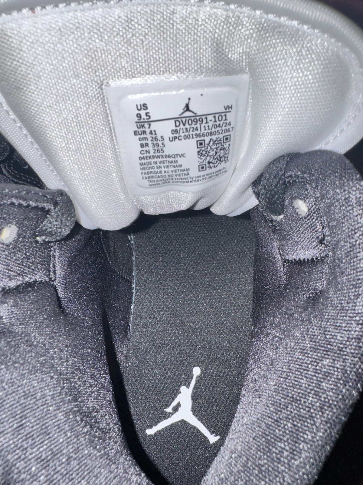 Nike Air Jordan 1 Mid Panda Black White Women's Sizes 9.5 Men’s Size 8 New thumbnail 7