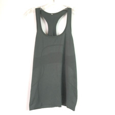 Lululemon Women 12 Swiftly Tech Tank Top Green Scoop Neck Racerback Active