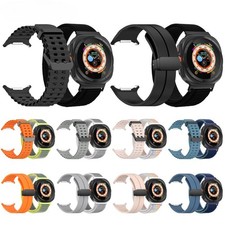 2PACK Nylon Watch Band Silicone Strap  Film For Samsung Galaxy Watch Ultra 47mm