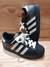   Adidas Superstar C Little Kids' Shoes Size 1.5Y Core Black/Cloud White EF5394