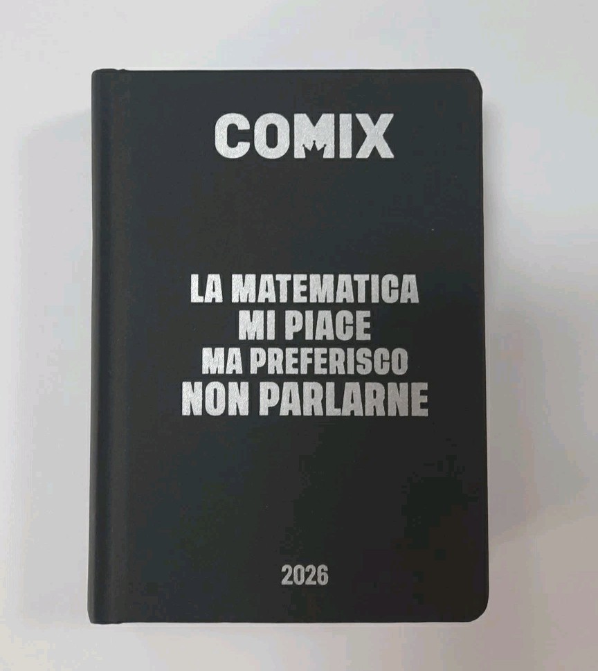DIARIO AGENDA SCOLASTICO 16 MESI MINI COMIX 2025-2026 NERO