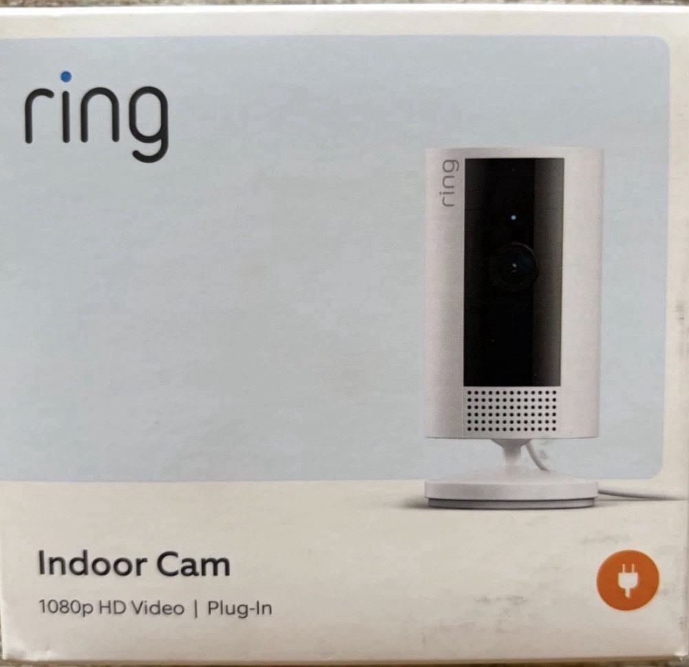Ring Indoor Cam 2nd Gen Plug-In 1080p HD WiFi Security Camera White Ships Free