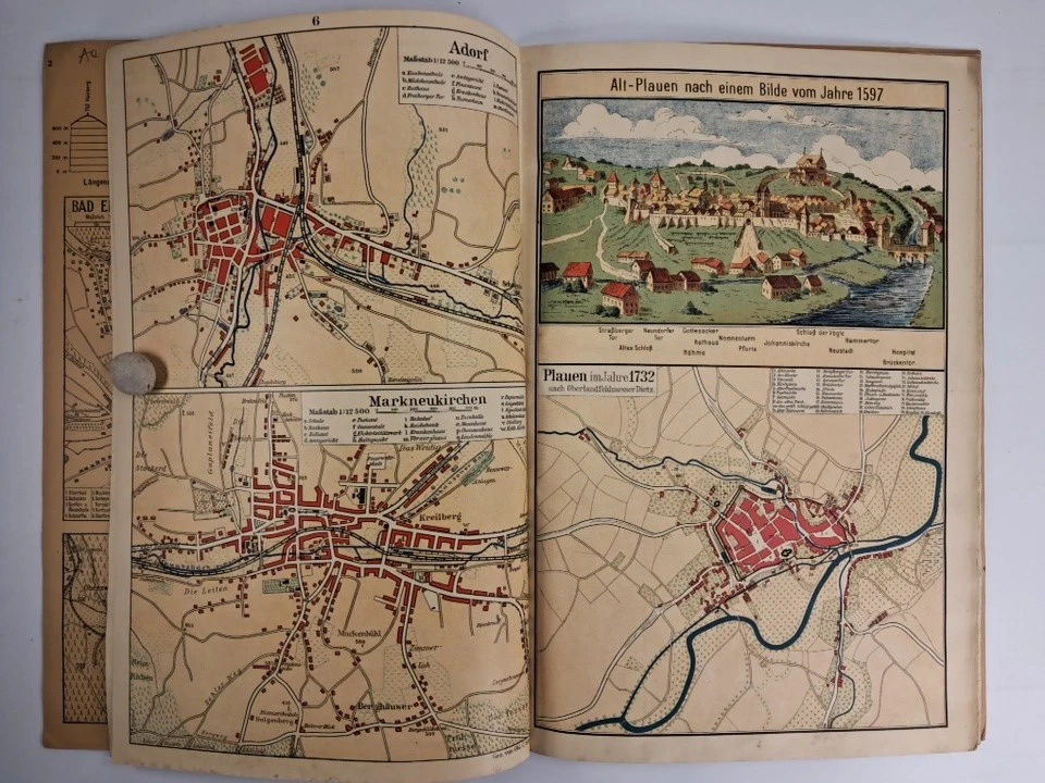 Atlas: Heimat-Atlas des oberen Vogtlandes, Paul Pohle, A. Knell, Plauen - Imagen 3 de 3