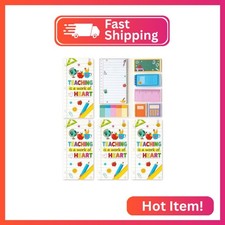 Xqumoi 3 Pack Teacher Appreciation Sticky Note School Office Gift (Line)