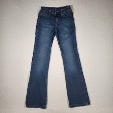 Wrangler Girls Boot Cut Jeans Medium Wash Cowgirl Jeans 1009MWGER Size 12 Slim