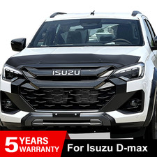 FOR ISUZU D-MAX 2024-2026 BONNET WIND STONE DEFLECTOR PROTECTOR GUARD BRA BLACK