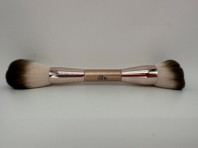 DIBS Beauty Duo Face Brush | Dual-Ended Cream & Powder Makeup Brush