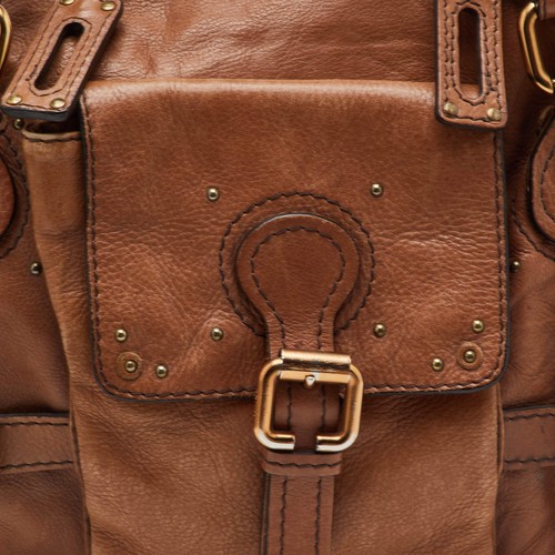 Borsa Chloe Paddington media in pelle marrone - Foto 5 di 13