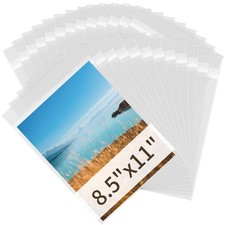 Clear Plastic Sleeves for Paper 8.5x11, 1.57 mil Acid Free Paper Protector Sh...