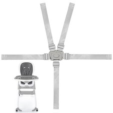XZESH High Chair Replacement Straps Compatible with Ingenuity, Silver Gray