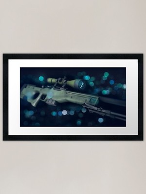 CSGO Gun Series | AWP Bokeh Framed  Framed Wall Art Poster Canvas Print Picture