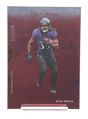Gus Edwards #165 Xtra Points Red /999 - LA Chargers - 2024 Panini Prestige