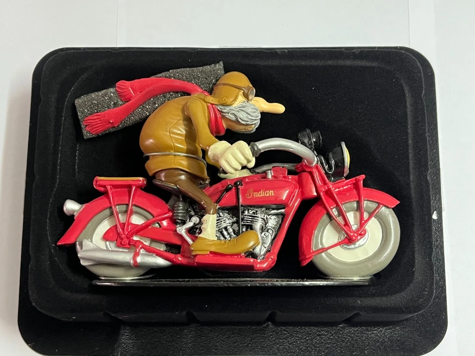 MOTO JOE BAR TEAM 15 INDIAN 600 SV 1926 ALPHONSE VELU 1/18 CON BOITE + FASCICOLO - Immagine 2 di 2