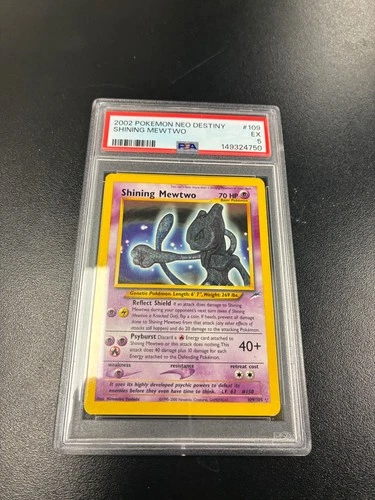 2002 Pokémon Neo Destiny Shining Mewtwo Secret Rare Holo PSA 5 #109/105