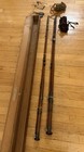 Rare (2) Salmon  Fly Rod Fishing G. Little London w Original Case. NICE COND — photo 1