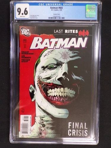 BATMAN #682 DC COMICS JAN 2009 TONY DANIEL VARIANT CGC UNIVERSAL GRADED 9.6