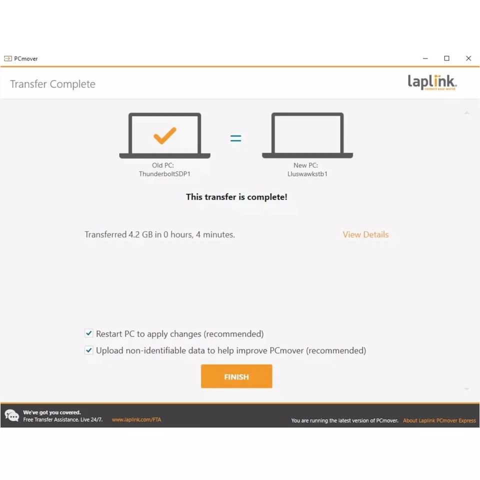 Laplink Easy Transfer Cable for Windows, Includes Pcmover Express Software and E - Image 4 of 4