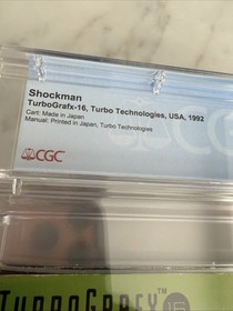 Shockman Complete In Box Cgc 9.0 TurboGrafx-16 1991 CIB Cart Graded A 9.8