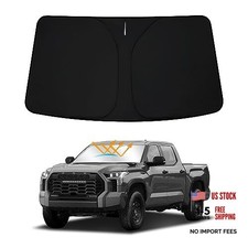 Winshield Sun Shade for to-yota Tundra 2022 2023 2024 Black - 2022-2025 Tundra