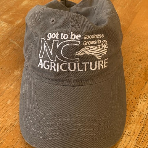 Got To Be NC Agriculture Hat–Gray Sportsman Cap – Adjustable Strap–100% Cotton