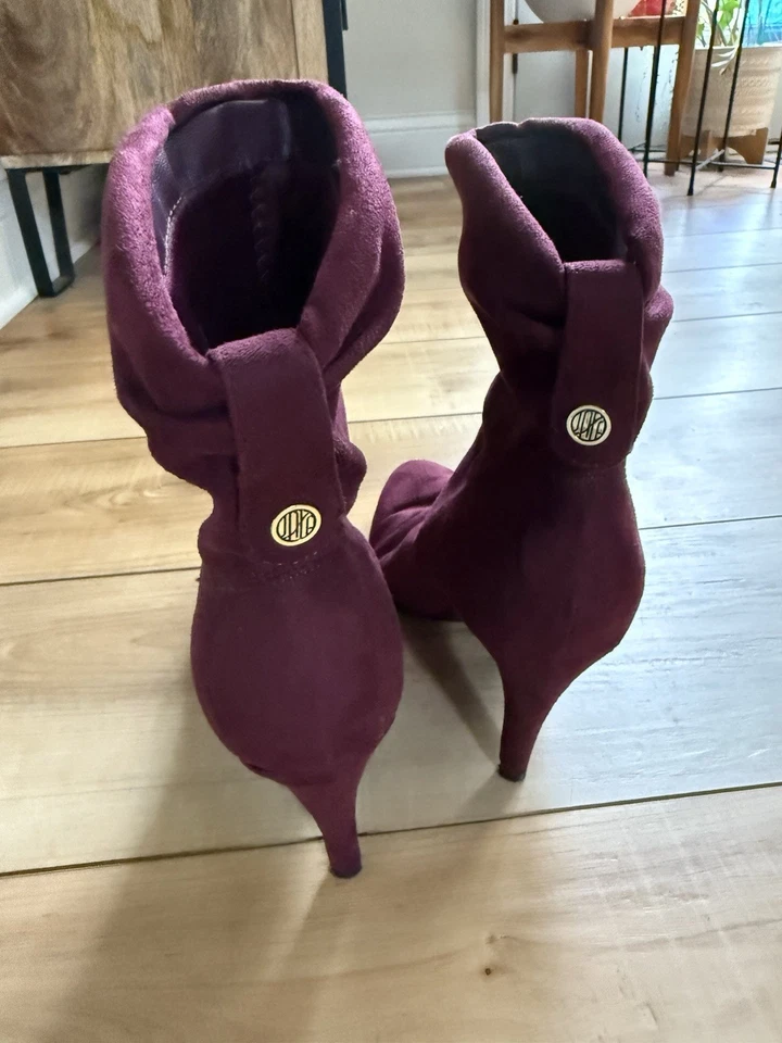 Botines Unisa para mujer Borgoña talla 9 Foto 2 de 4